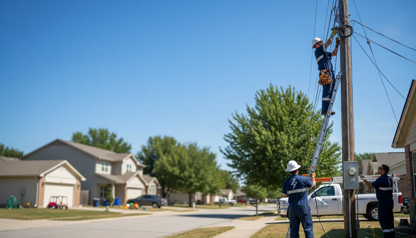 Residential electrician providing installation services in Weld, ME